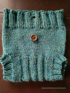 Green Diaper Cover / Soaker, NB (knitting)